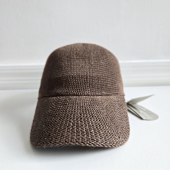 New Wyeth Paula Mesh Breathable Adjustable Packable UPF 50+ Chocolate Hat O/S main image 12